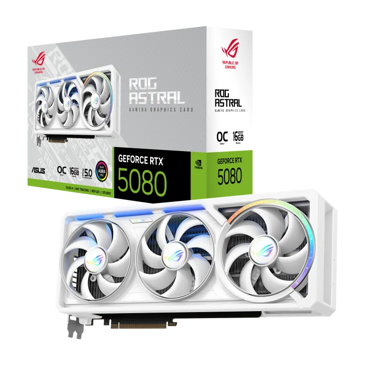 ROG Astral GeForce RTX™ 5080 16GB GDDR7 WHITE OC Edition