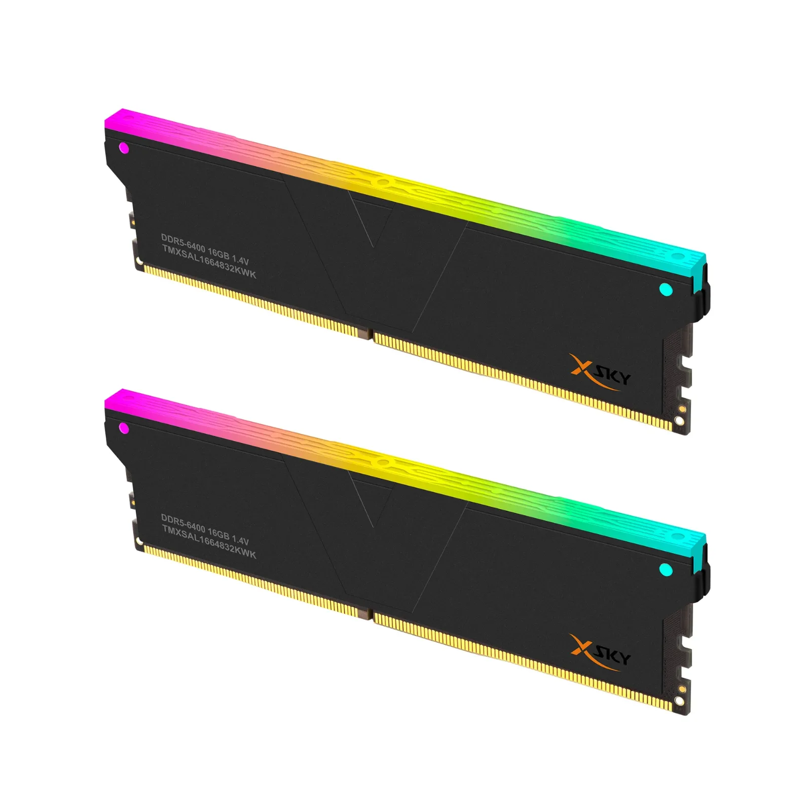RAM V COLOR MANTA X SKY 2X16 32GB 6400MHZ CL32 BLACK RGB