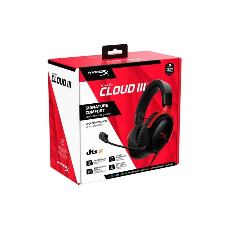 HEADSET HYPERX CLOUD 3 WIRED NEW