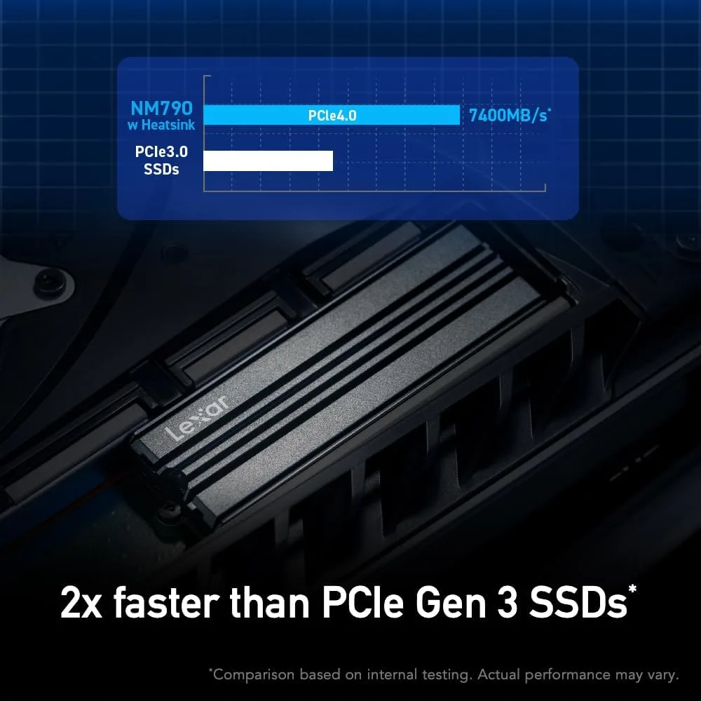 Lexar NM790 2TB NVMe SSD with Heatsink