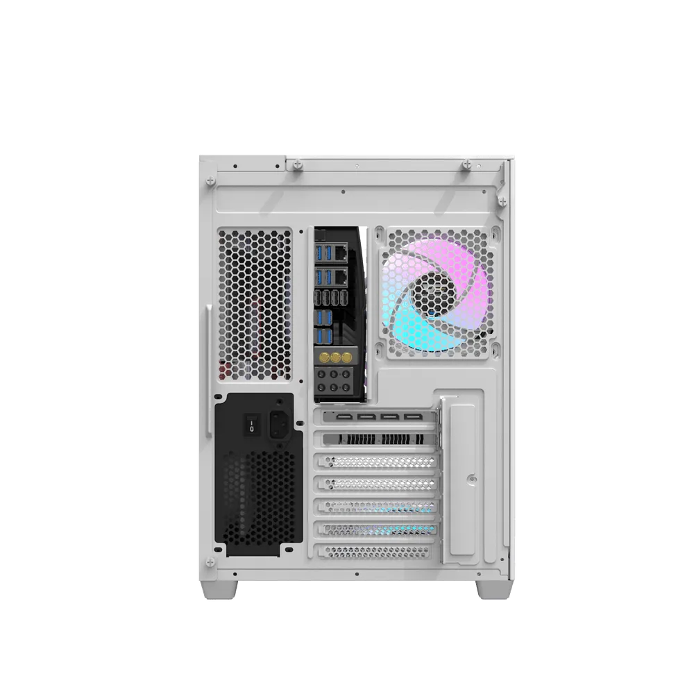 DarkFlash TH285 Panoramic ATX Gaming Case WHITE