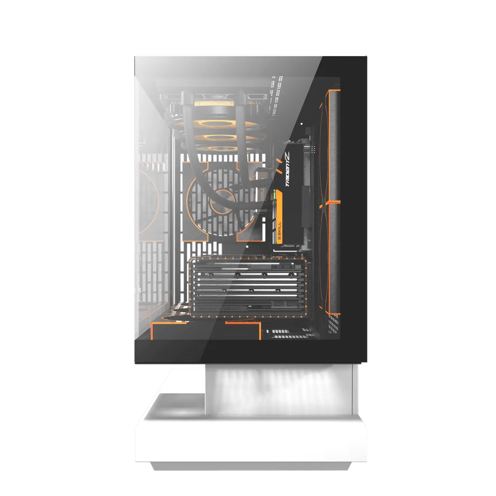 dark flash FLOATRON F1 M-ATX PC Case WHITE
