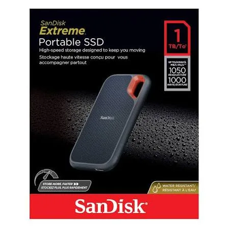 SANDISK EXTREME 1TB EXTERNAL STORAGE