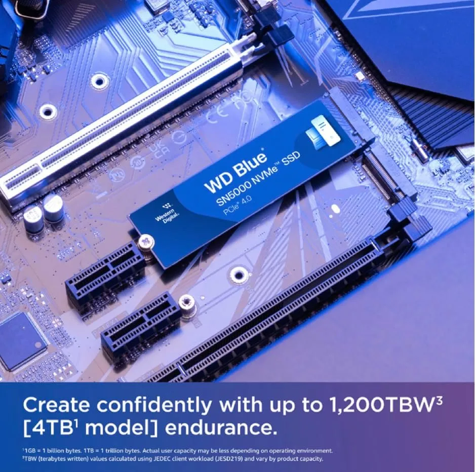 WD Blue SN5000 4TB NVMe SSD