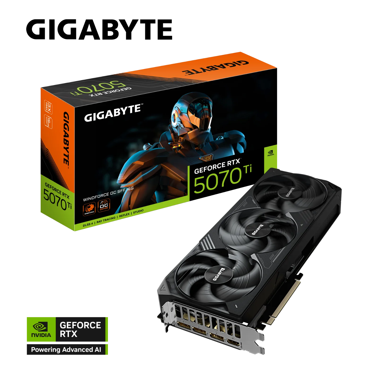 GIGABYTE GeForce RTX™ 5070 Ti WINDFORCE OC SFF 16G