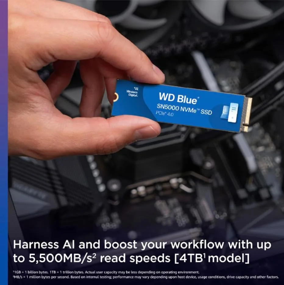 WD Blue SN5000 4TB NVMe SSD