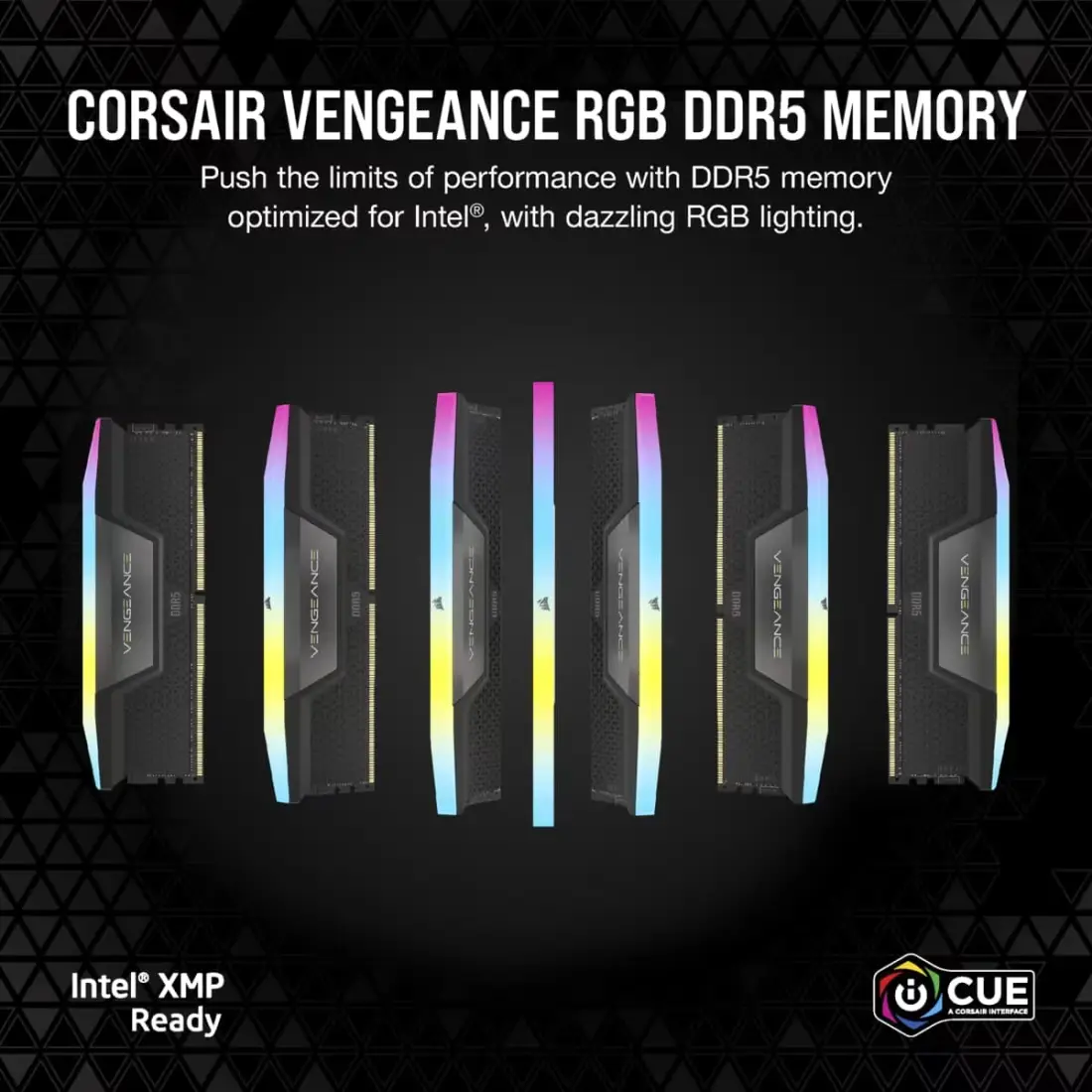 RAM CORSAIR VENGEANCE 2X32 64GB 5200MHZ BLACK RGB