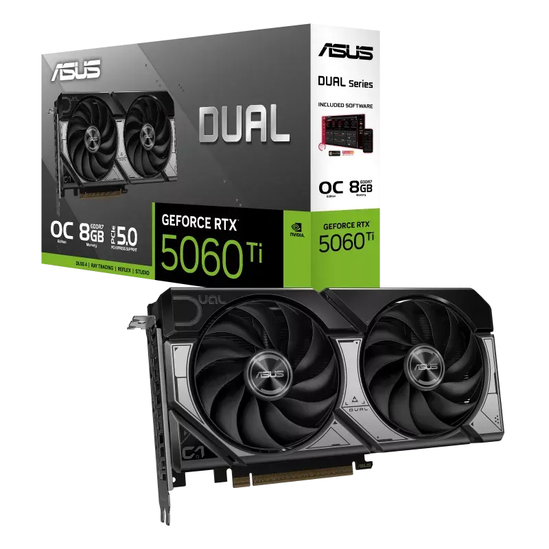 ASUS Dual GeForce RTX™ 5060 Ti 8GB GDDR7 OC Edition