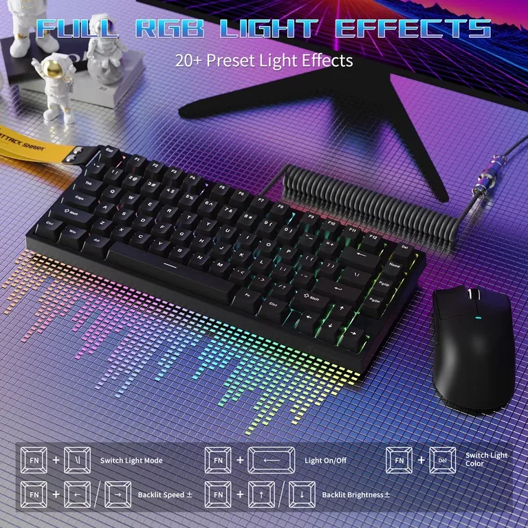 attack shark R82 HE black