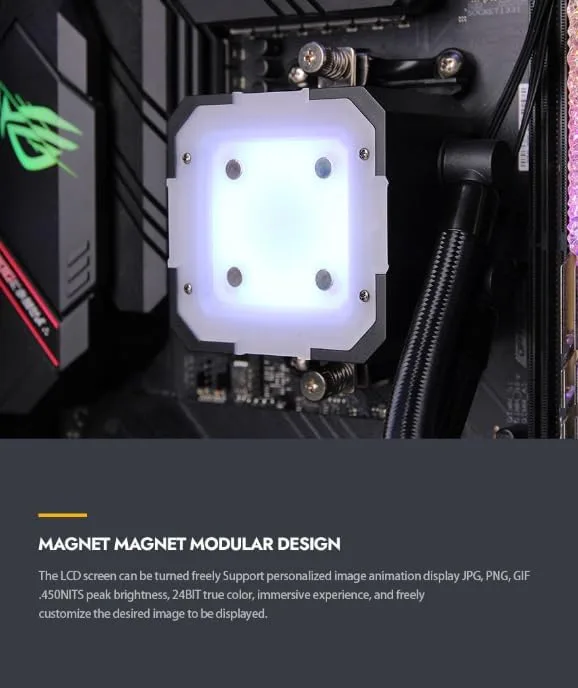 DARKFLASH DV240S WHITE (Magnetic IPS Screen)