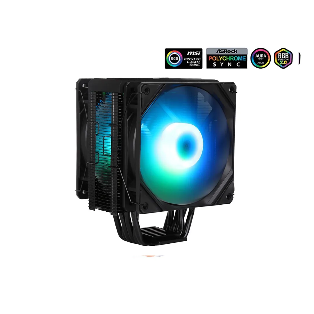 SAMA KA600D Black Digital CPU Air Cooler