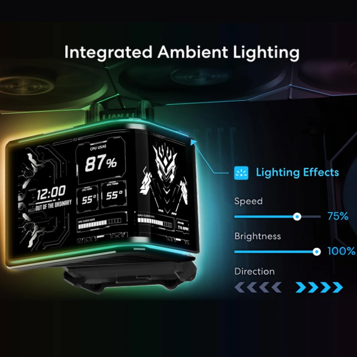 Lian Li HydroShift II OLED Curved 360 Fanless