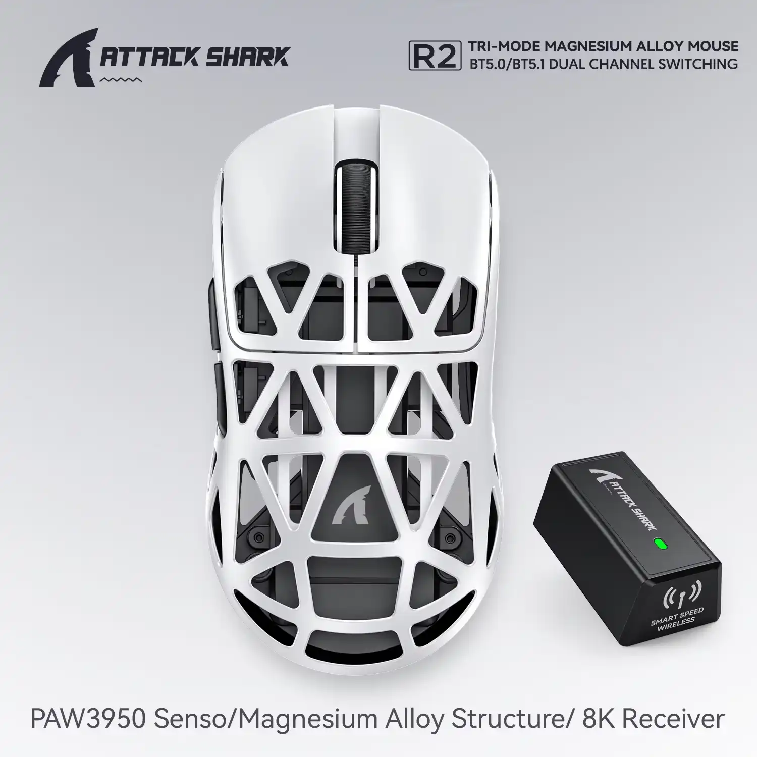 ATTACK SHARK R2 3MODE WHITE