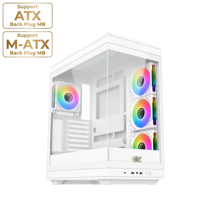 Xigmatek Meta Arctic White Gaming Case