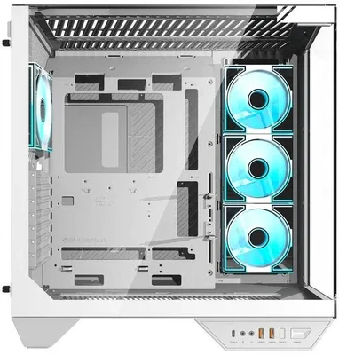 CASE DARKFLASH DY470 WHITE DM8 4 fan