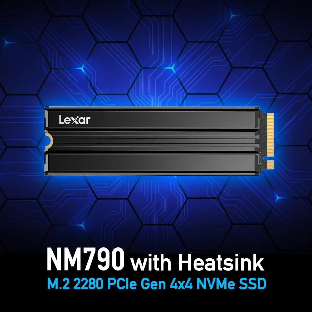 Lexar NM790 2TB NVMe SSD with Heatsink