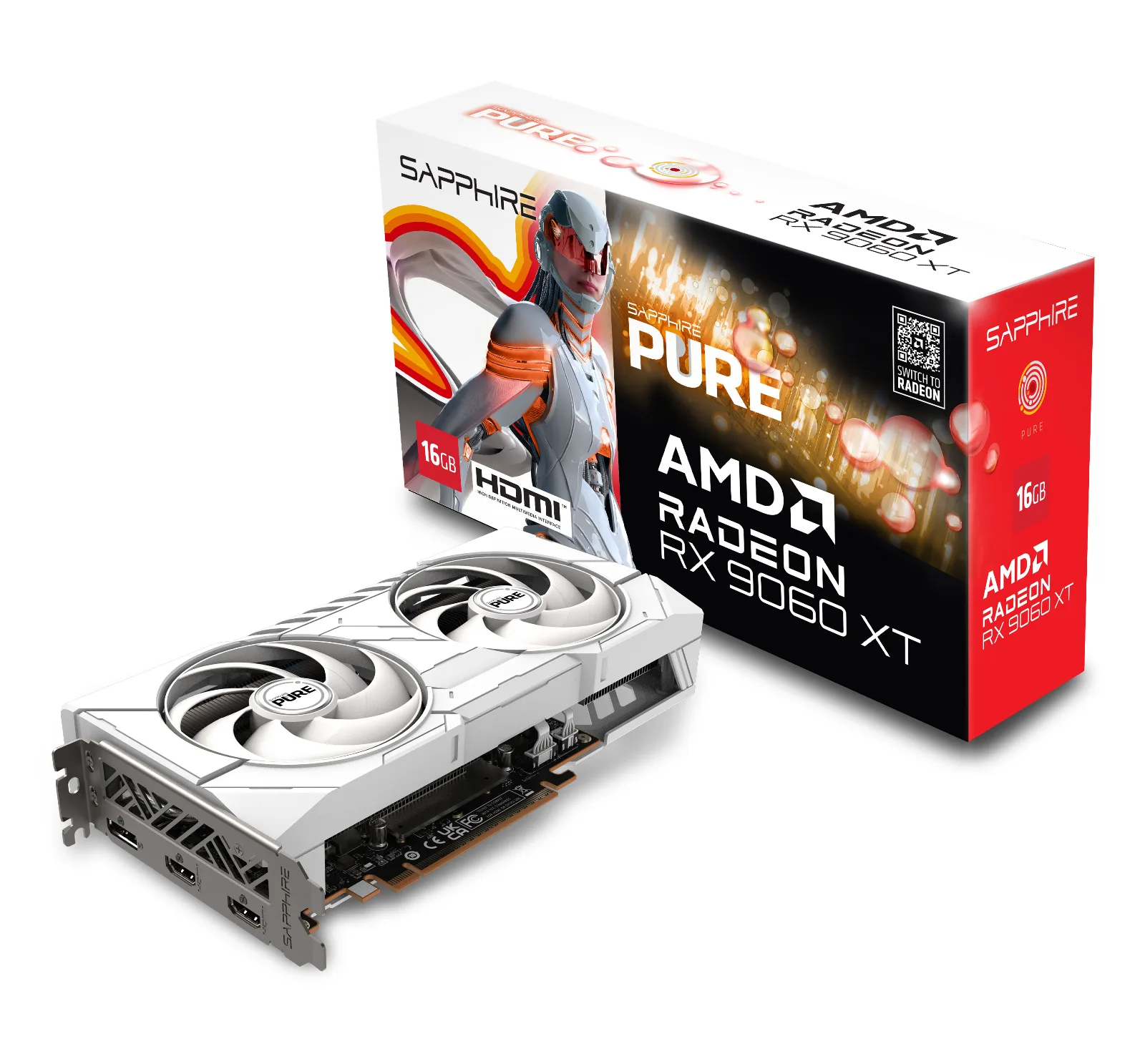 PURE AMD Radeon™ RX 9060 XT OC GPU 16gb