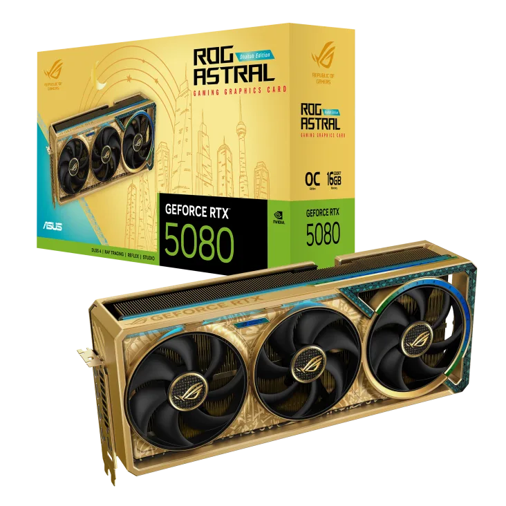 ROG Astral GeForce RTX™ 5080 Dhahab CORE OC Edition