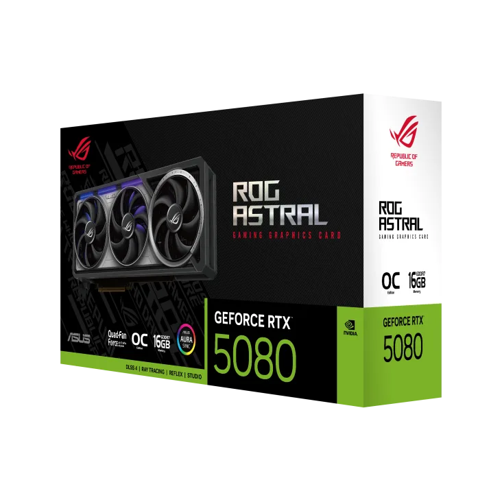 ROG Astral GeForce RTX™ 5080 16GB GDDR7 OC Edition