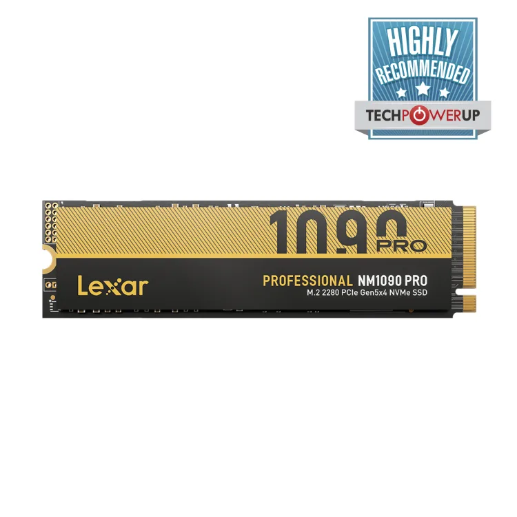 Lexar® Professional NM1090 PRO PCIe 5.0 NVMe M.2 2280 SSD 4TB
