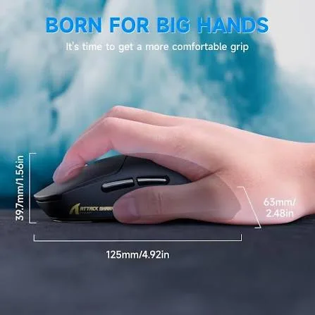 ATTACK SHARK X8 PLUS BLACK