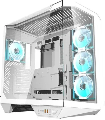 CASE DARKFLASH DY470 WHITE DM8 4 fan