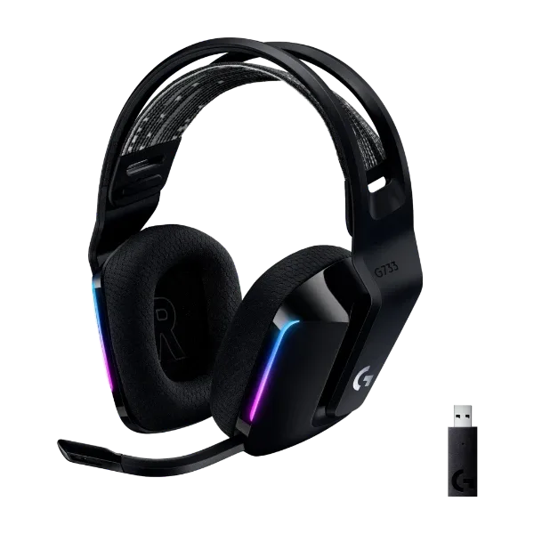 HEADSET LOGITECH G733 BLACK WIRELESS