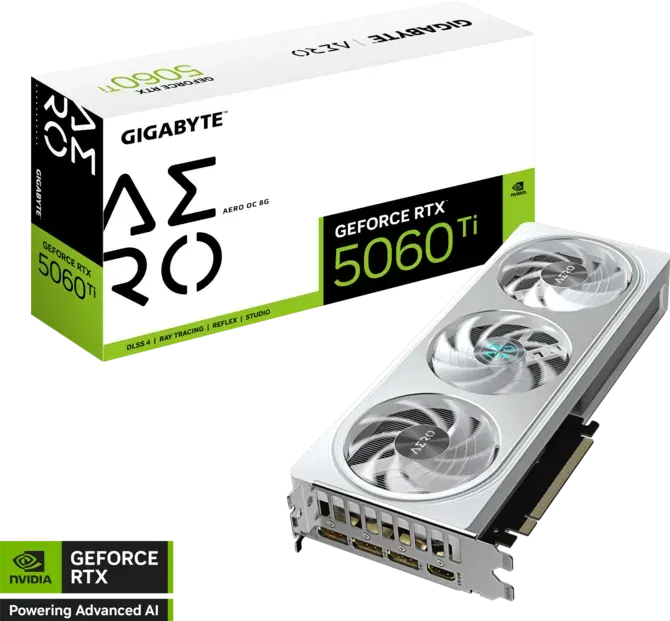 Gigabyte  RTX™ 5060 Ti AERO OC 8G