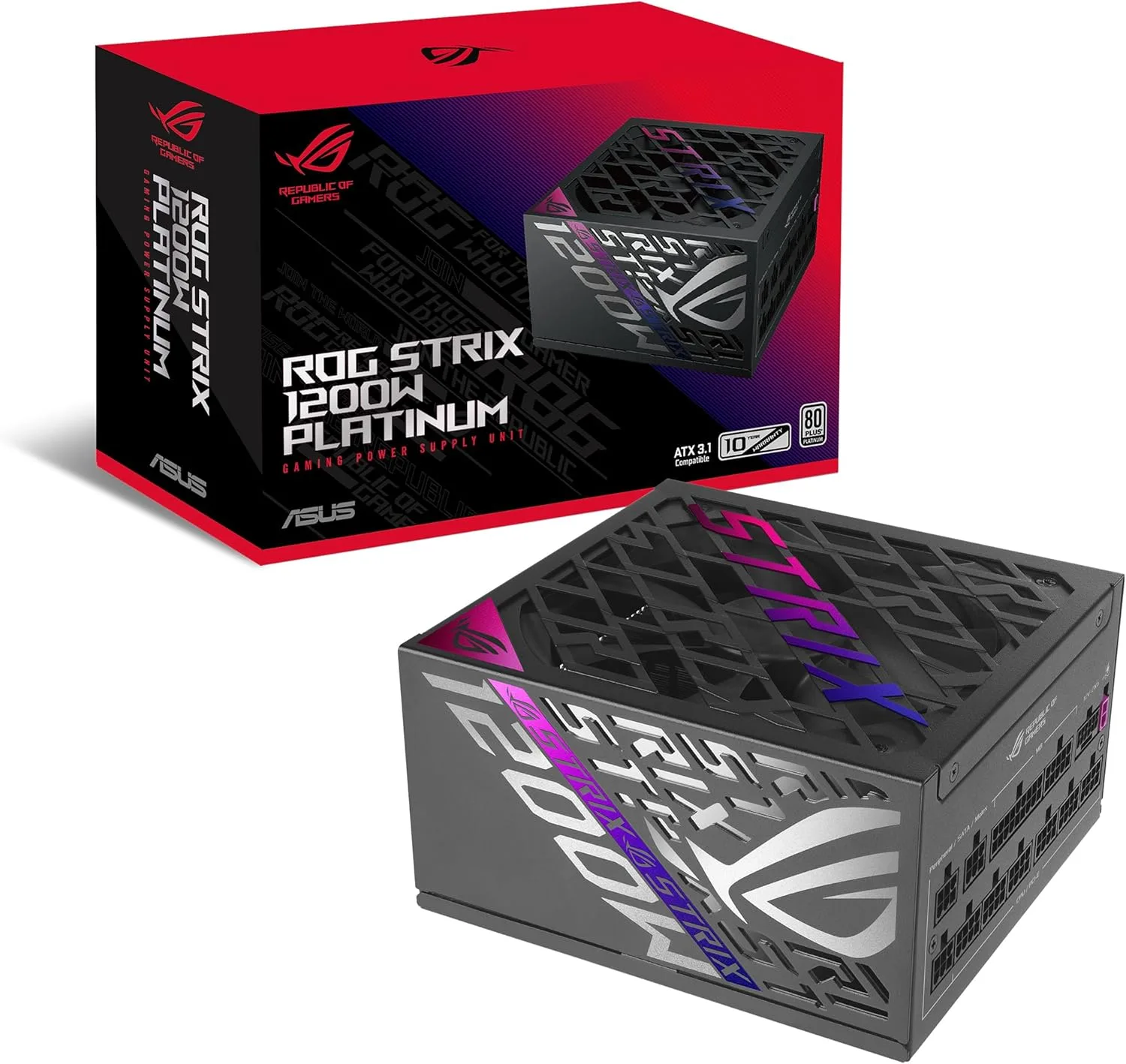 PSU ASUS ROG STRIX 1200W PLATINUM FULLY MODULAR ATX 3.1 PCIE 5.1