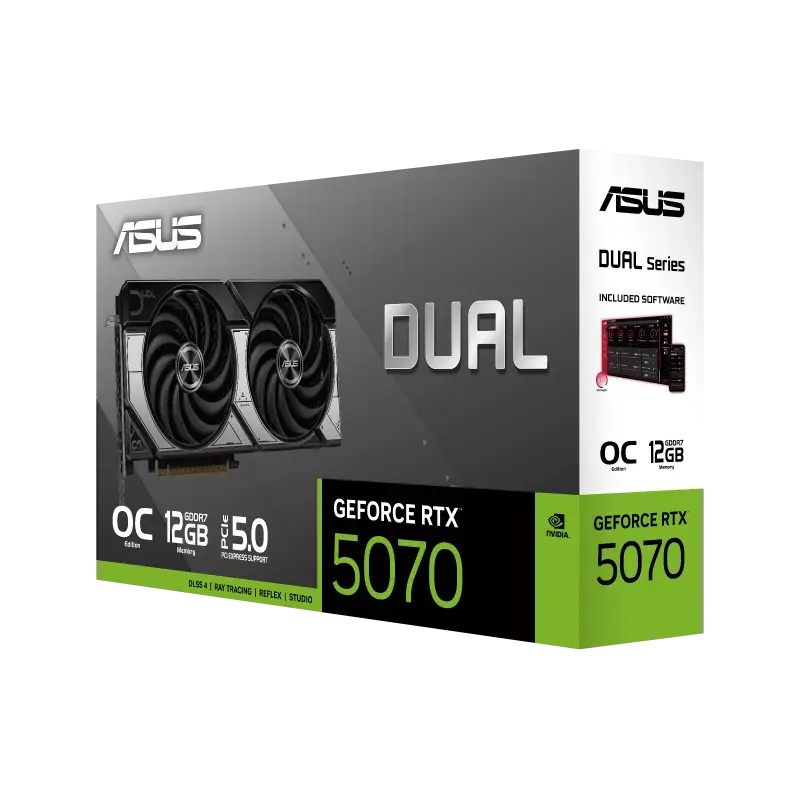 ASUS Dual GeForce RTX™ 5070 12GB  OC
