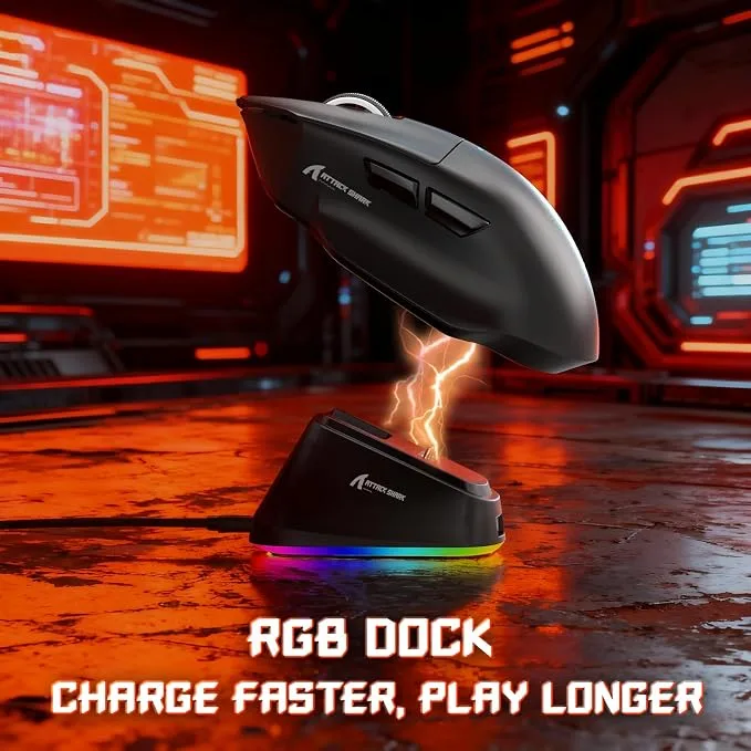 MOUSE ATTACK SHARK V6 BLACK
