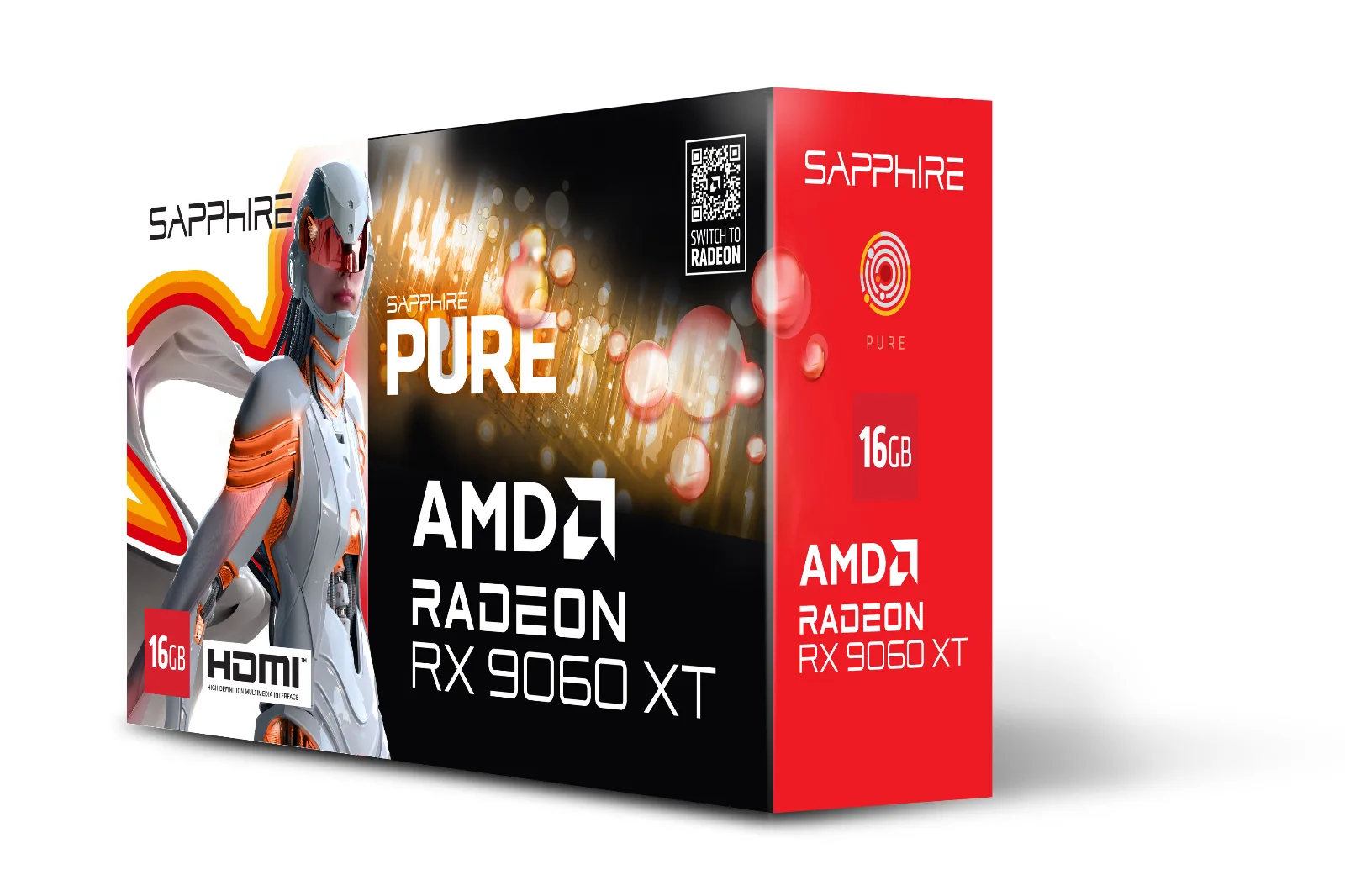 PURE AMD Radeon™ RX 9060 XT OC GPU 16gb