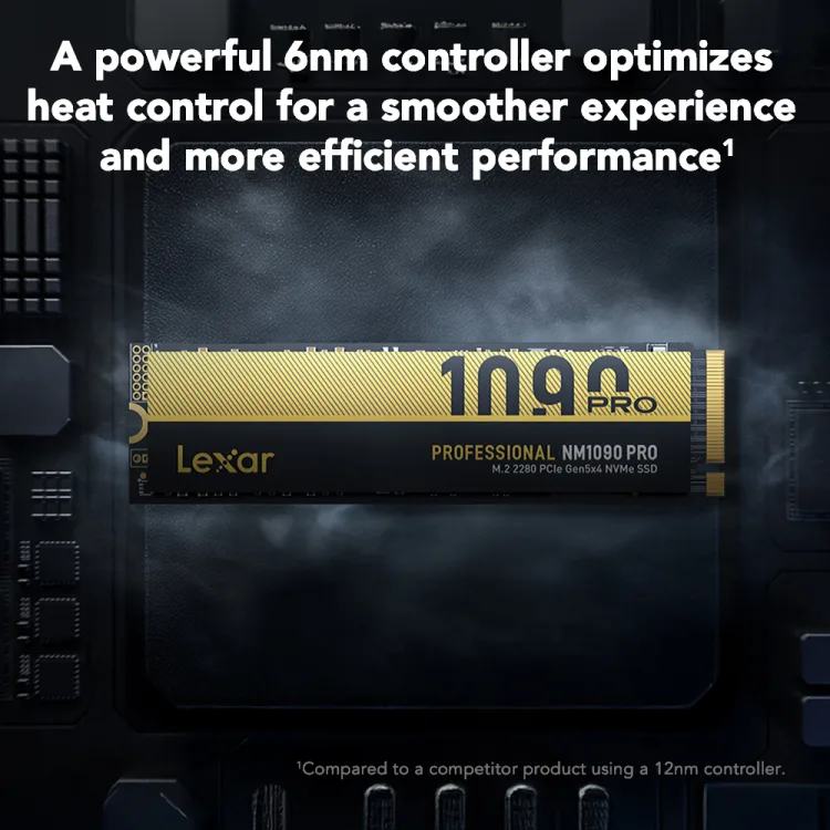 Lexar® Professional NM1090 PRO PCIe 5.0 NVMe M.2 2280 SSD 4TB