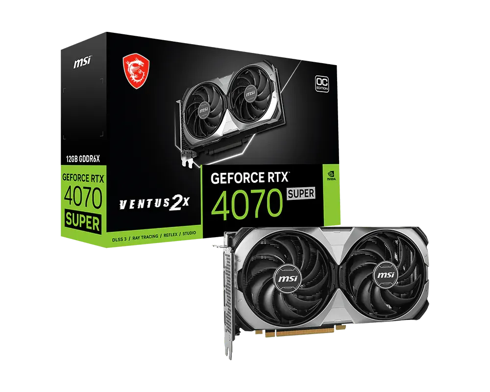 MSI GeForce RTX™ 4070 SUPER 12G VENTUS 2X OC
