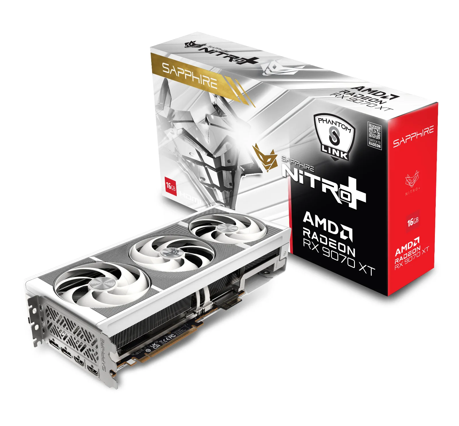 SAPPHIRE NITRO+ AMD Radeon™ RX 9070 XT OC PhantomLink Polar Edition