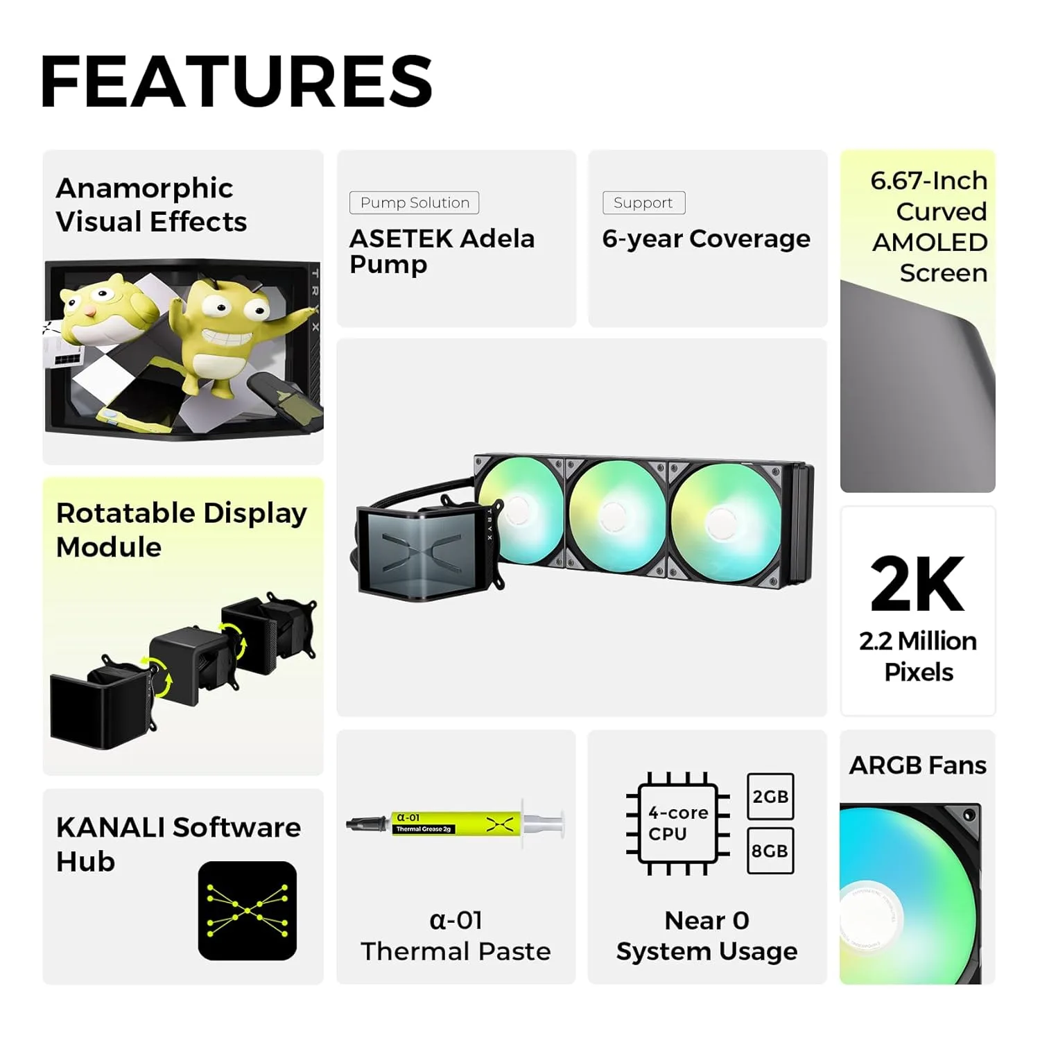 COOLER TRYX PANORAMA SE 360 BLACK