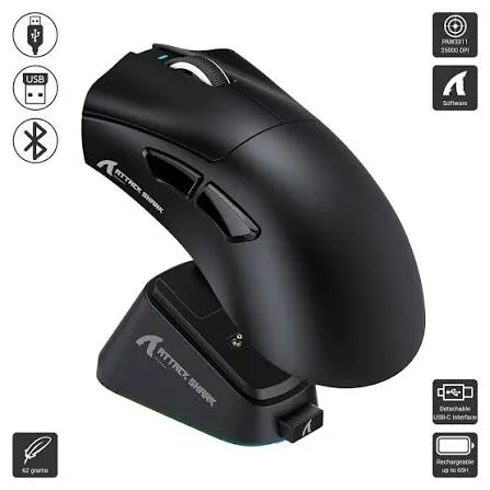 attack shark v3 pro black