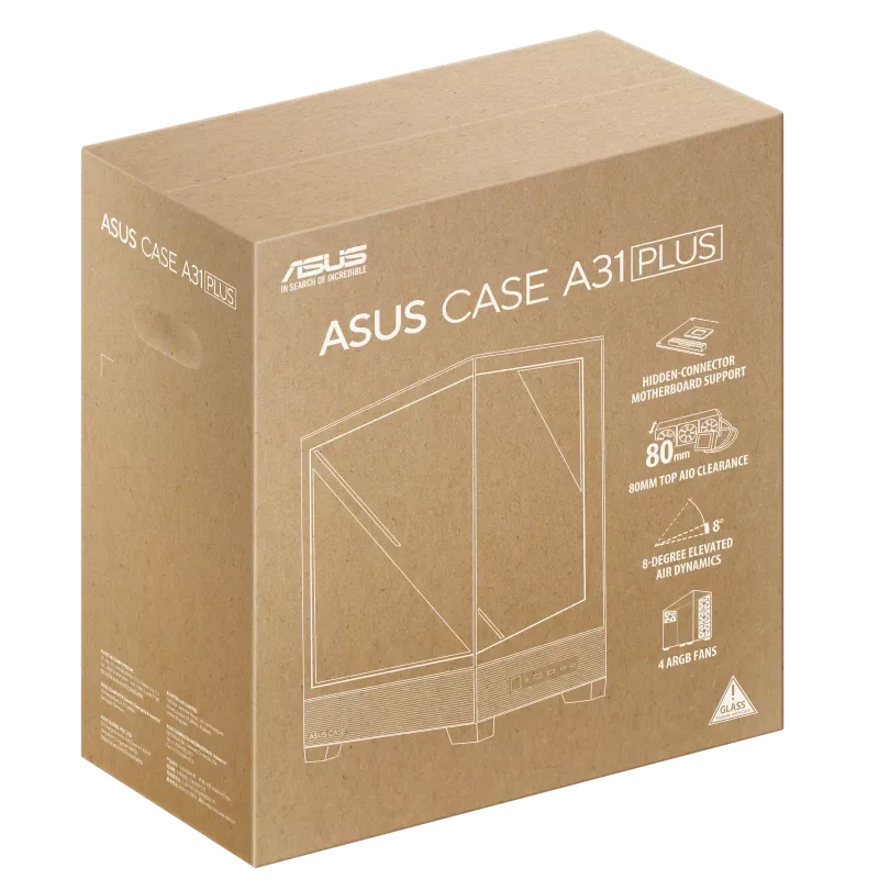 ASUS A31 PlusGaming Case (White)