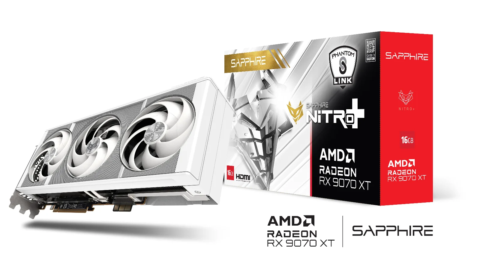 SAPPHIRE NITRO+ AMD Radeon™ RX 9070 XT OC PhantomLink Polar Edition