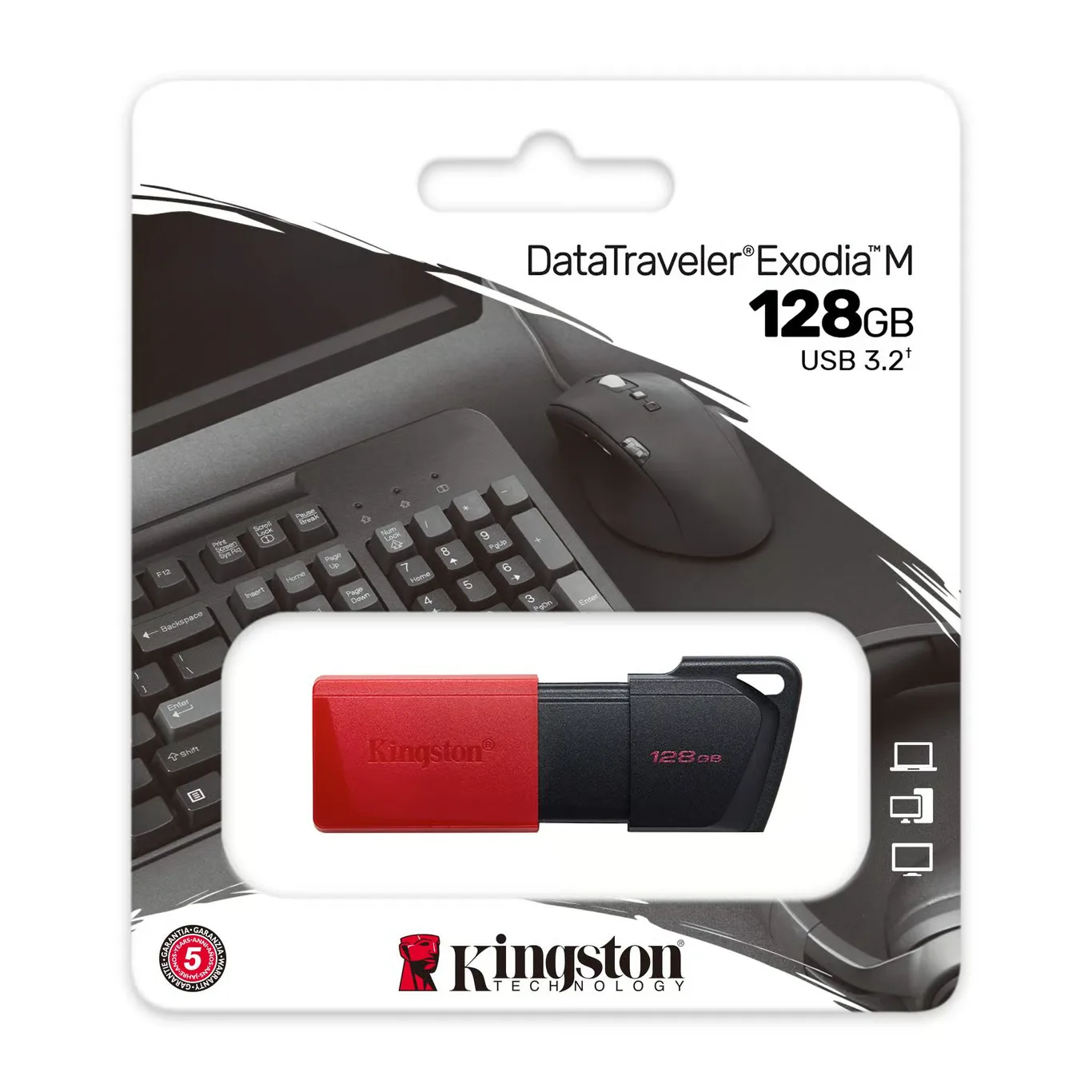 USB FLASH KINGSTON DATA TRAVELER EXODIA 128GB