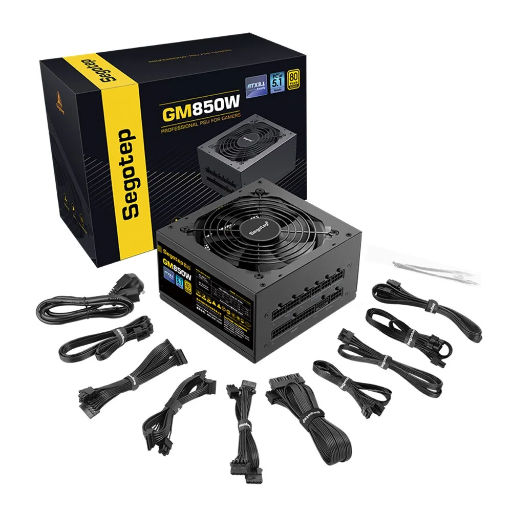PSU SEGOTEP GM850W GOLD BLACK FULLY MODULAR