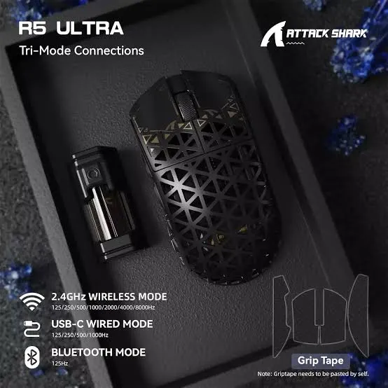 ATTACK SHARK R5 ULTRA BLACK