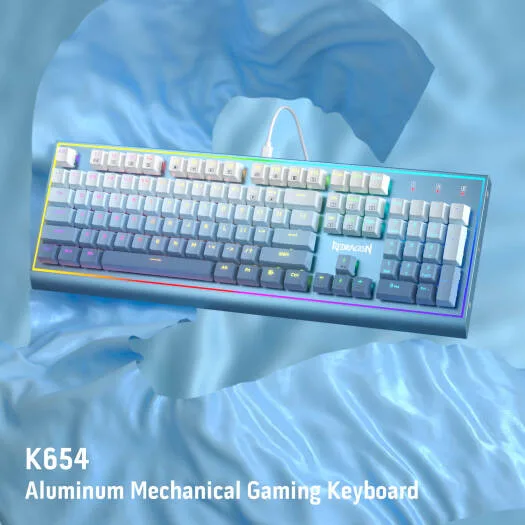 REDRAGON K654GWB-RGB FULL ALUMINUM