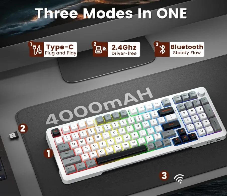 REDRAGON K688WGL-RGB PRO