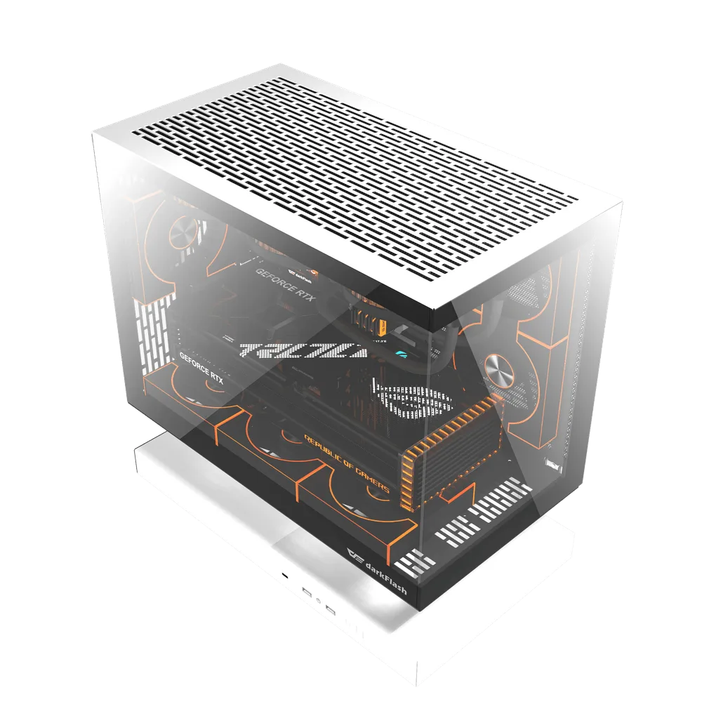 dark flash FLOATRON F1 M-ATX PC Case WHITE