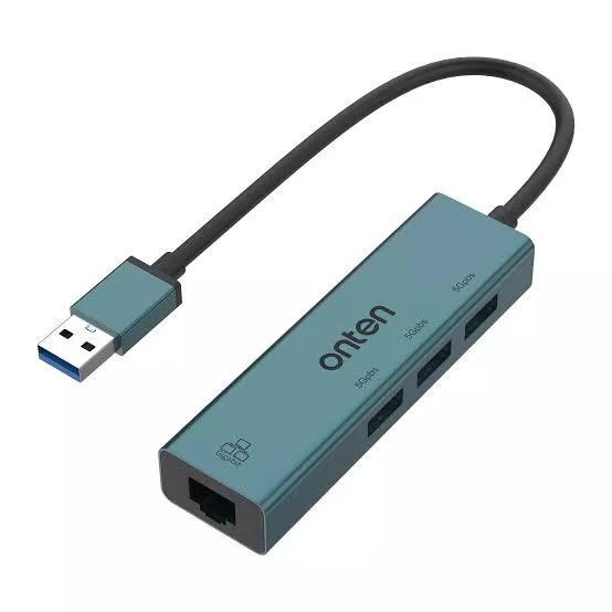 Onten OTN-5220 4-in-1 USB 3.0 Hub & Gigabit Ethernet Adapter