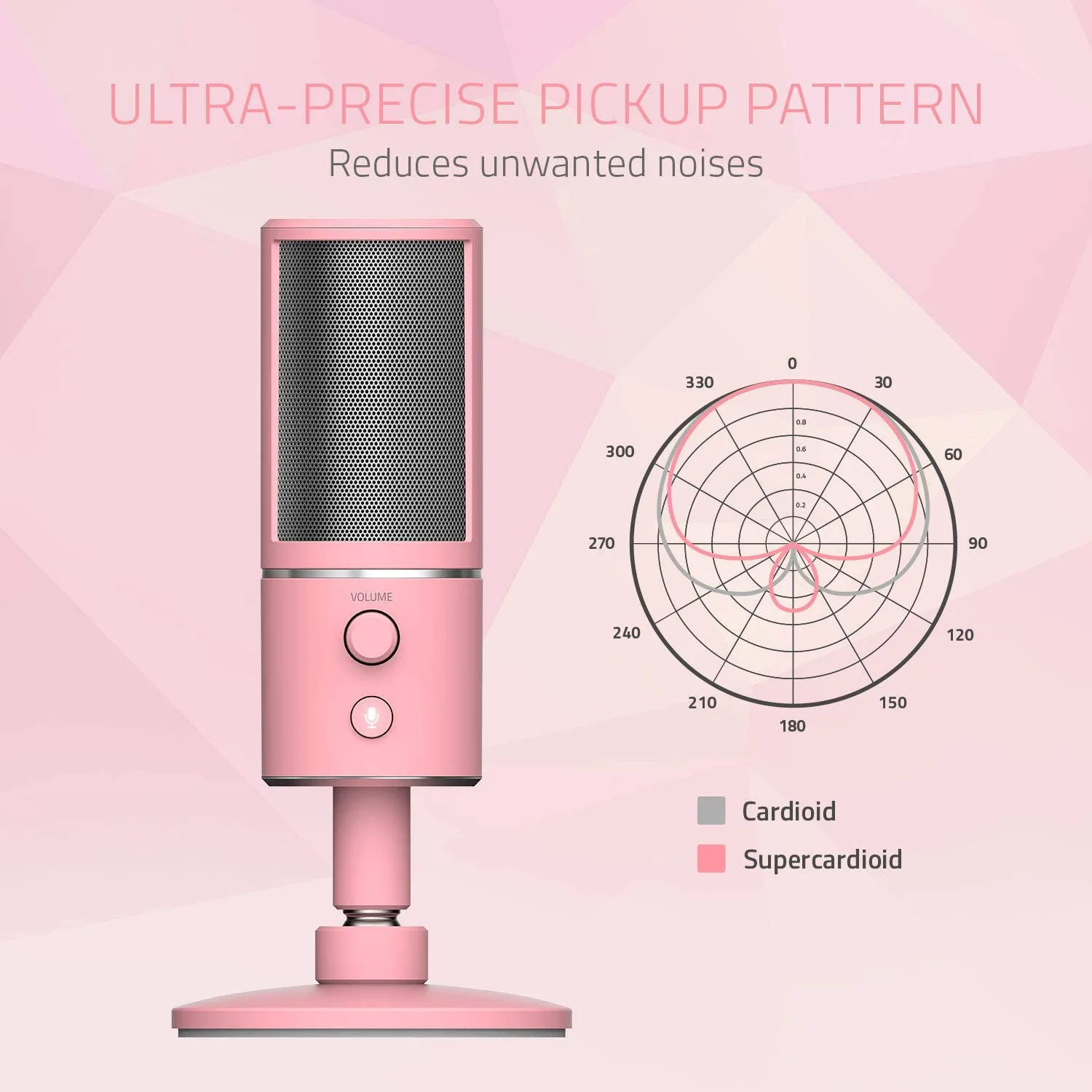 RAZER SEIREN X MIC pink
