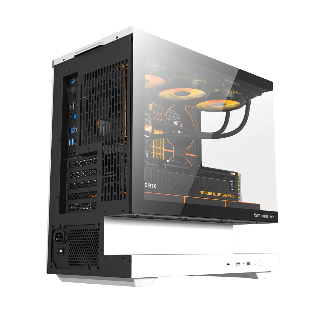 dark flash FLOATRON F1 M-ATX PC Case WHITE